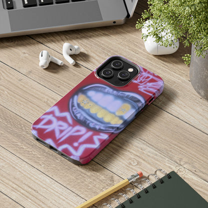 "tooth drip" airbrush iPhone case