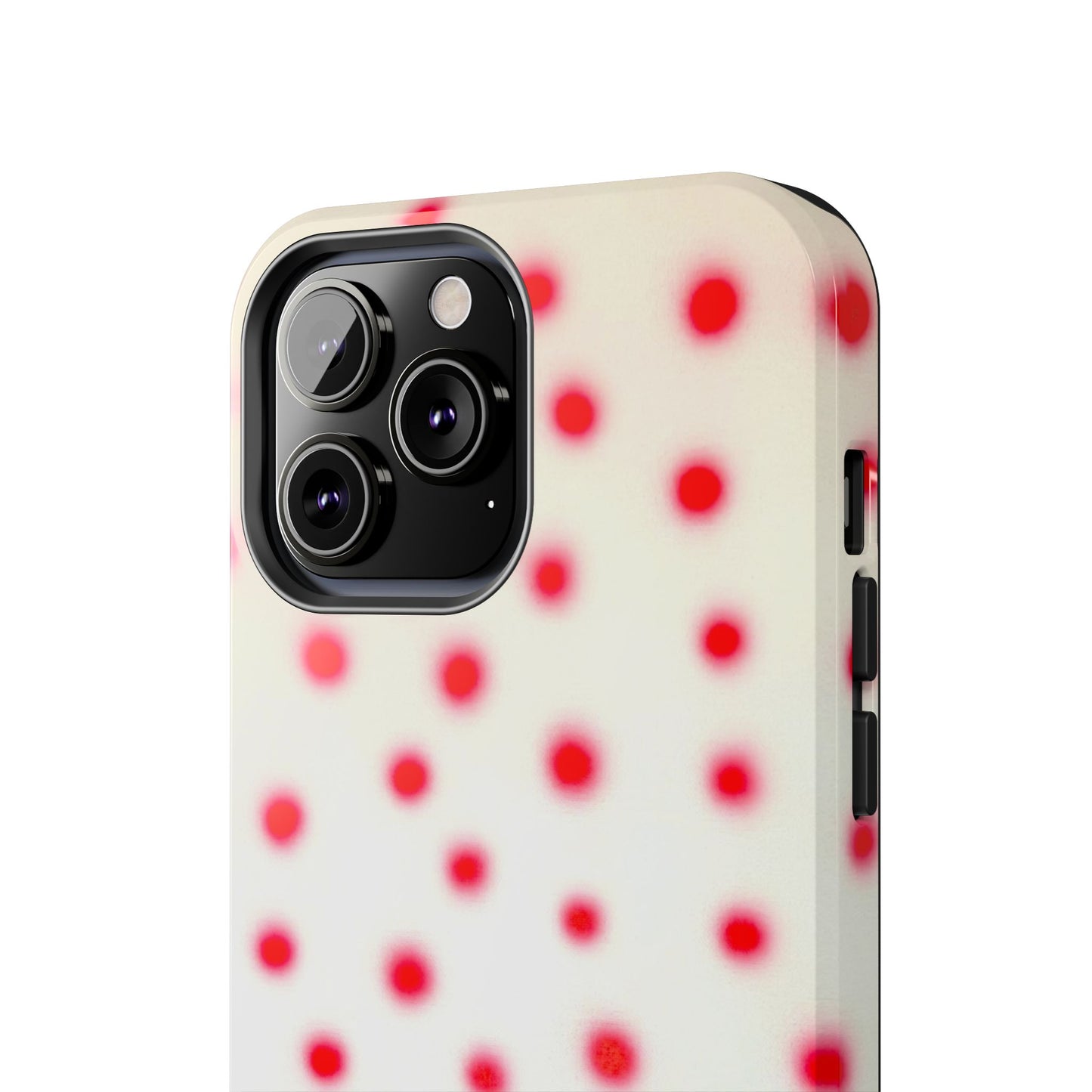 "vanilla cherry polka dot" airbrush iPhone case
