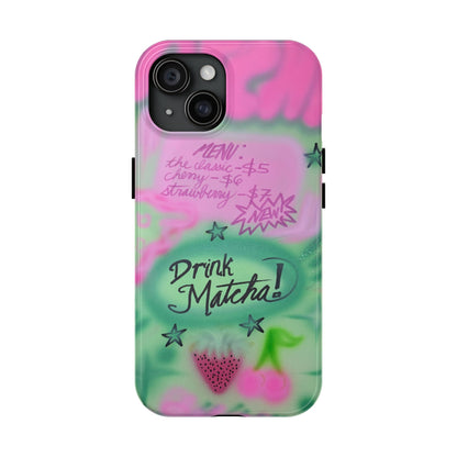 "matcha!" airbrush iPhone case