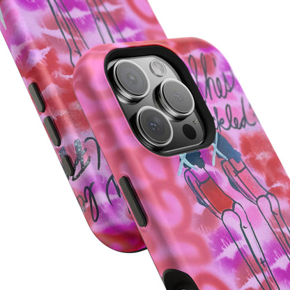 MagSafe "tickled pink" airbrush iPhone case