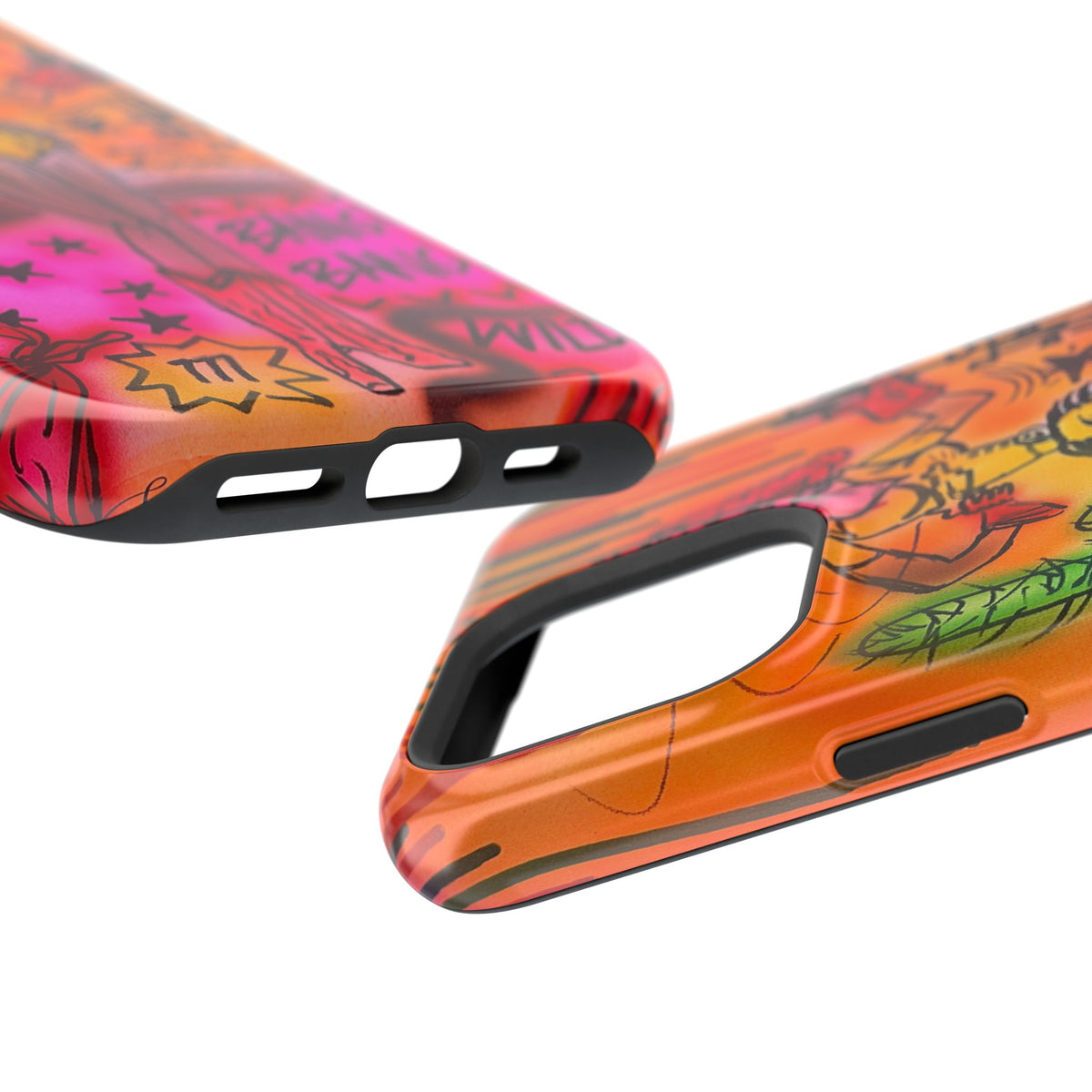 MagSafe "wild, wild west" airbrush iPhone case