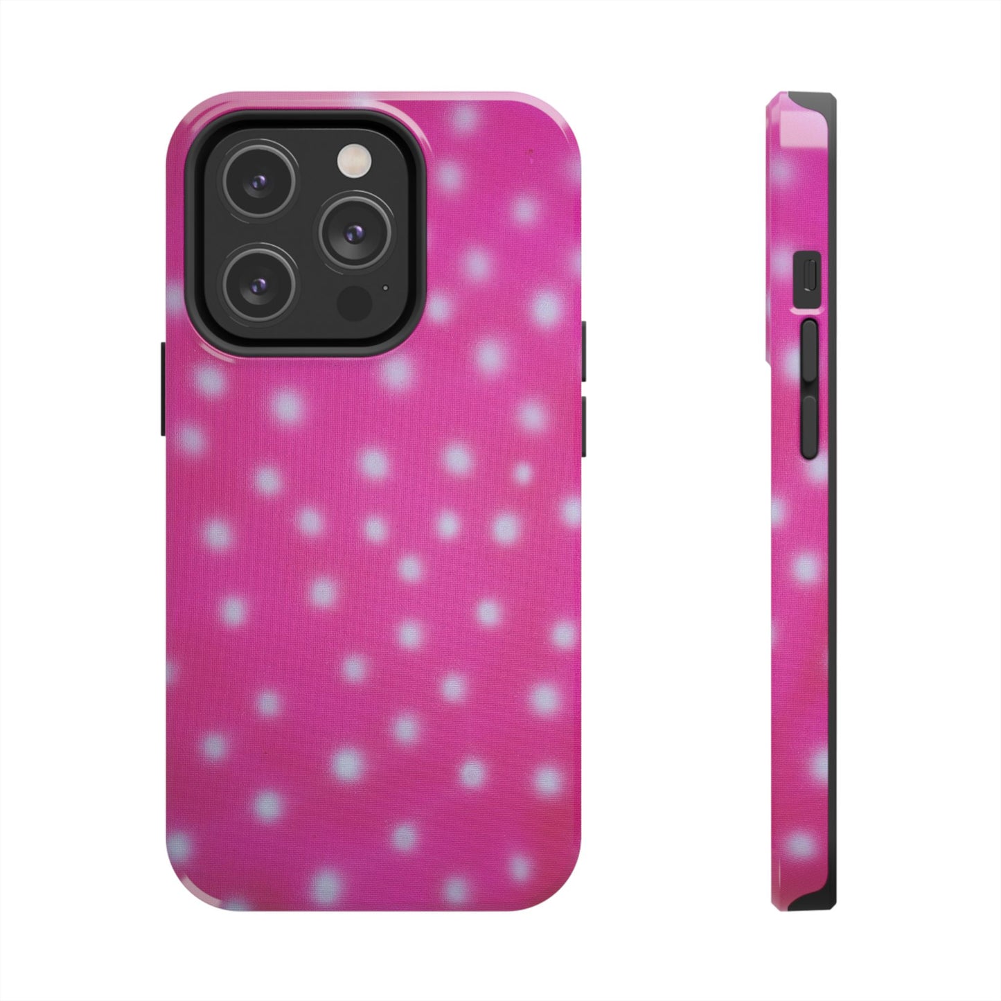 "bubblegum polka dot" airbrush iPhone case