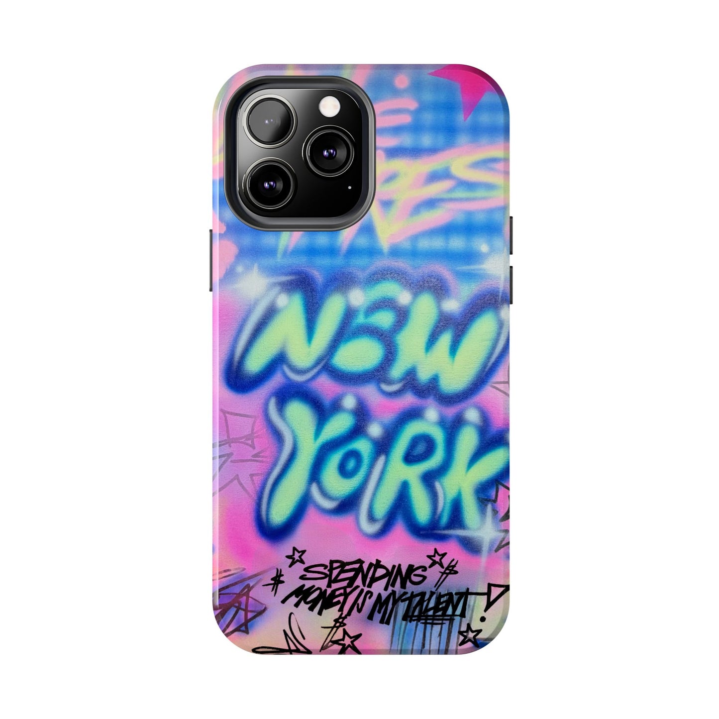 "spending money is my talent" airbrush iPhone case