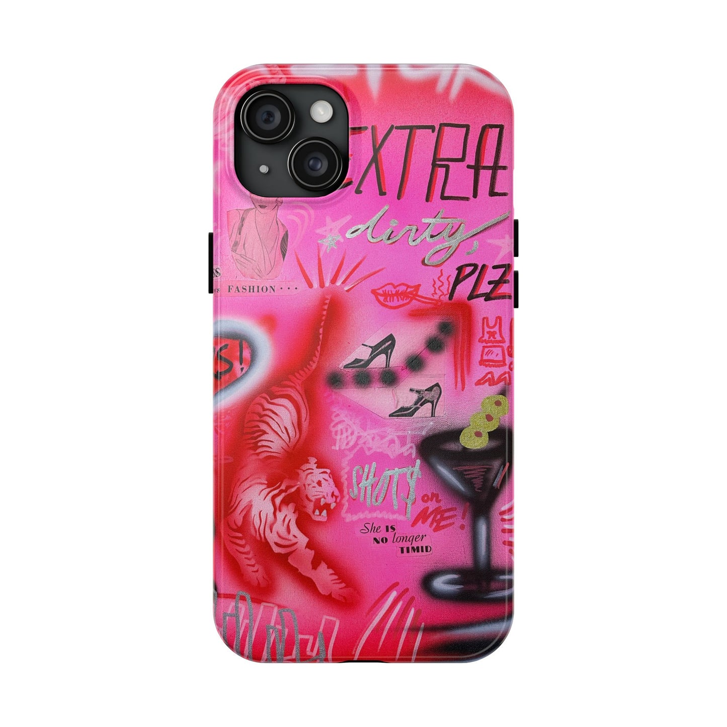 "extra dirty, plz!" airbrush iPhone case