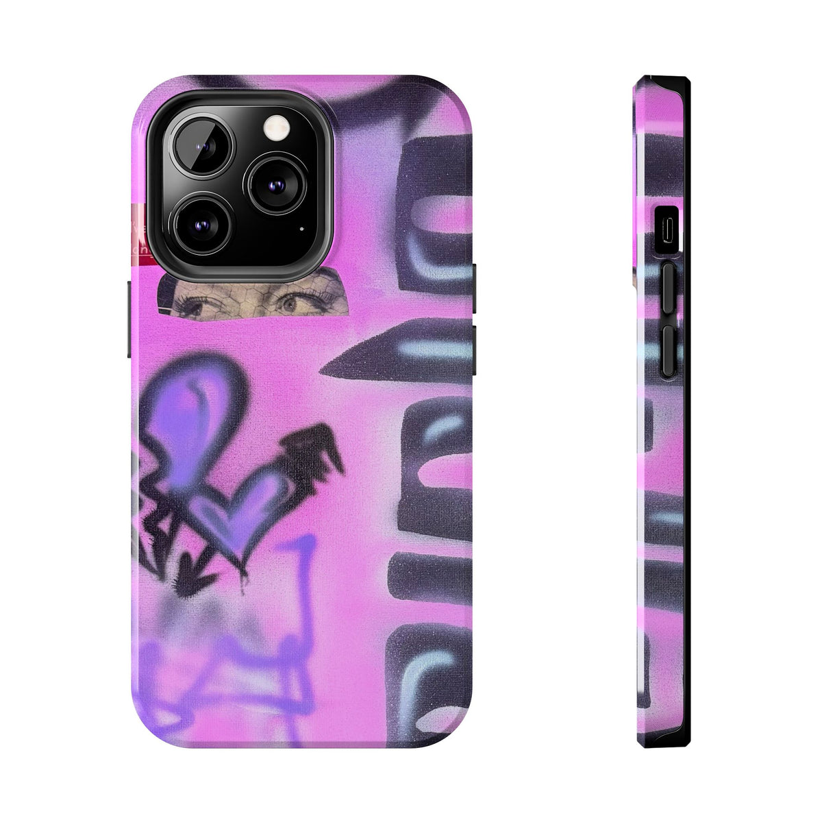 "Lila Prinzessin" Airbrush iPhone Hülle
