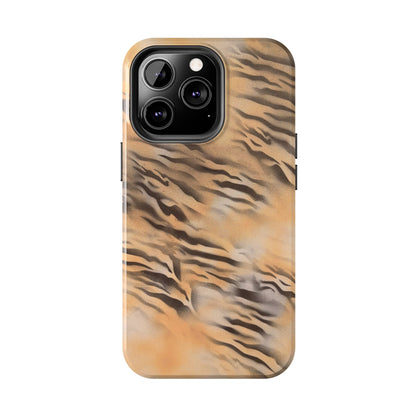 neutral tiger airbrush iPhone case