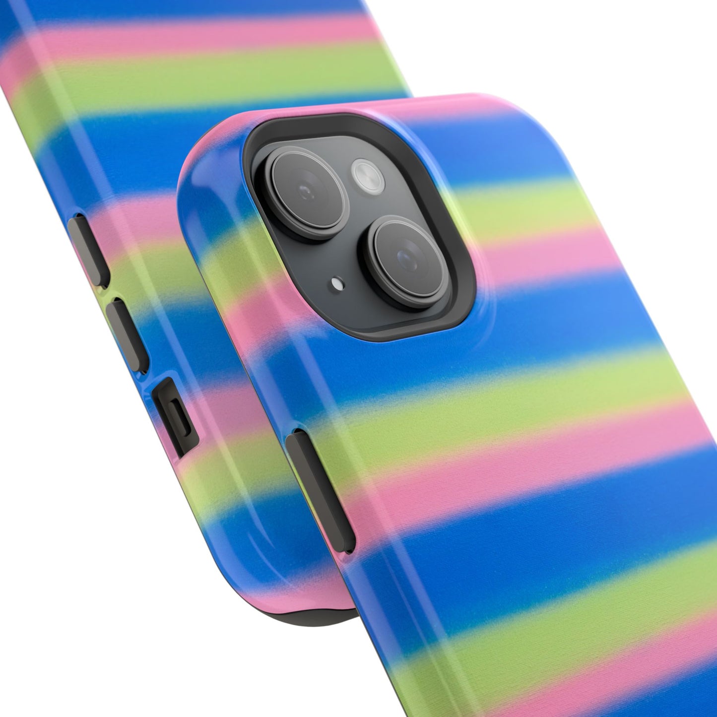 MagSafe "sherbet stripes" airbrush iPhone case