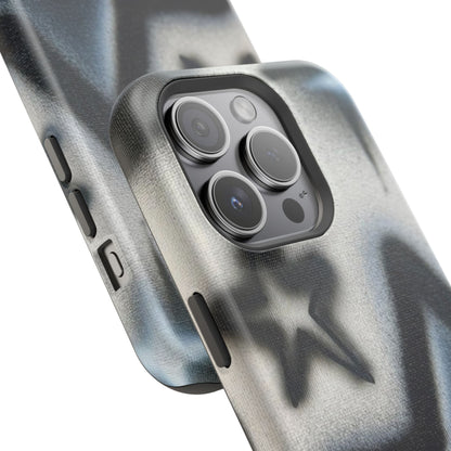 MagSafe "black & white stars" airbrush iPhone case