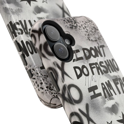 MagSafe "i am fashion" airbrush iPhone case