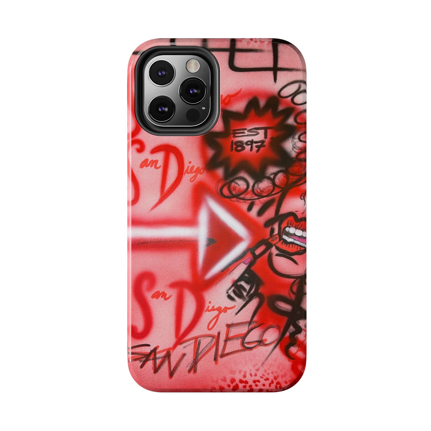 "san diego" airbrush iPhone case
