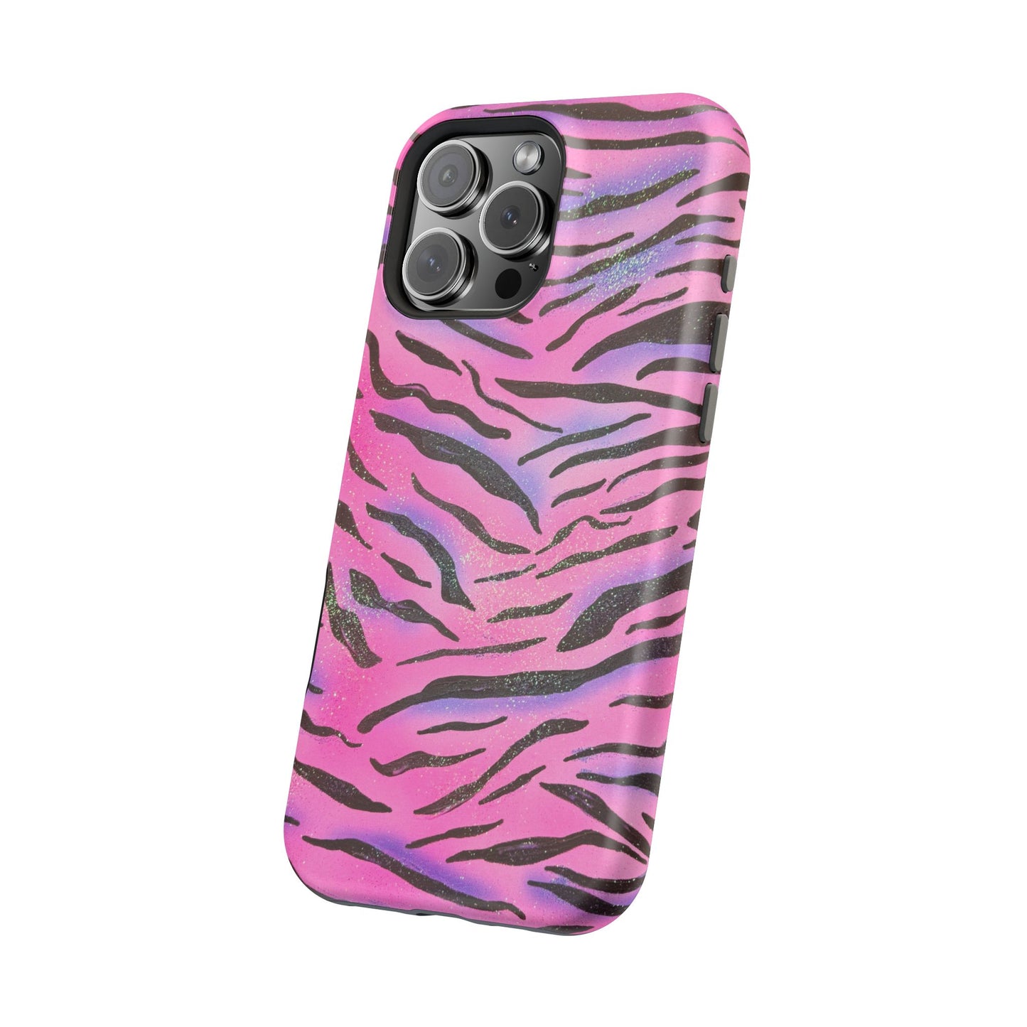 MagSafe "glitter zebra" airbrush iPhone case
