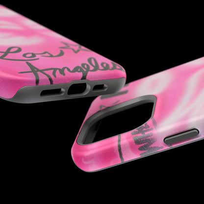 MagSafe "pinke Engelsflügel" Airbrush iPhone Hülle