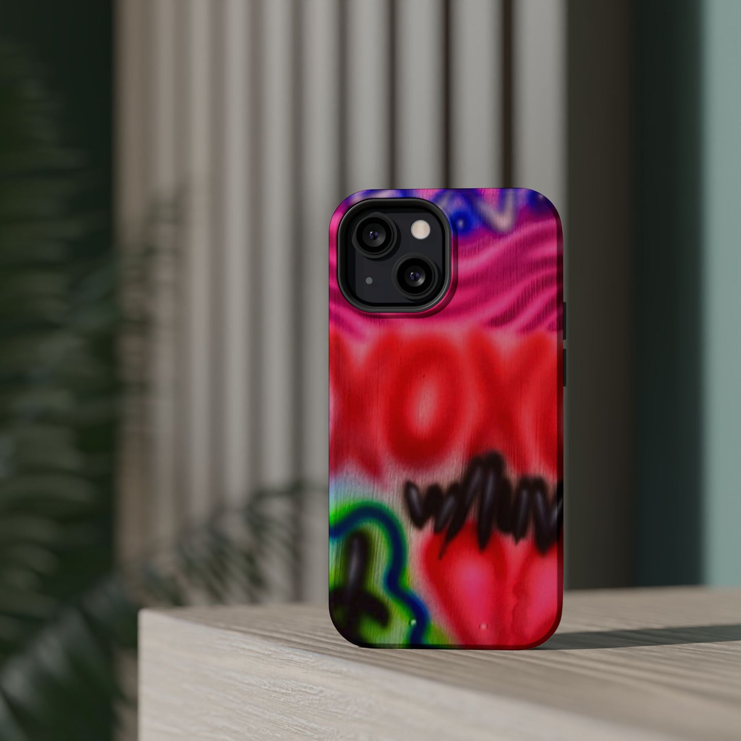 MagSafe Airbrush-iPhone-Hülle „with luv, xoxo“