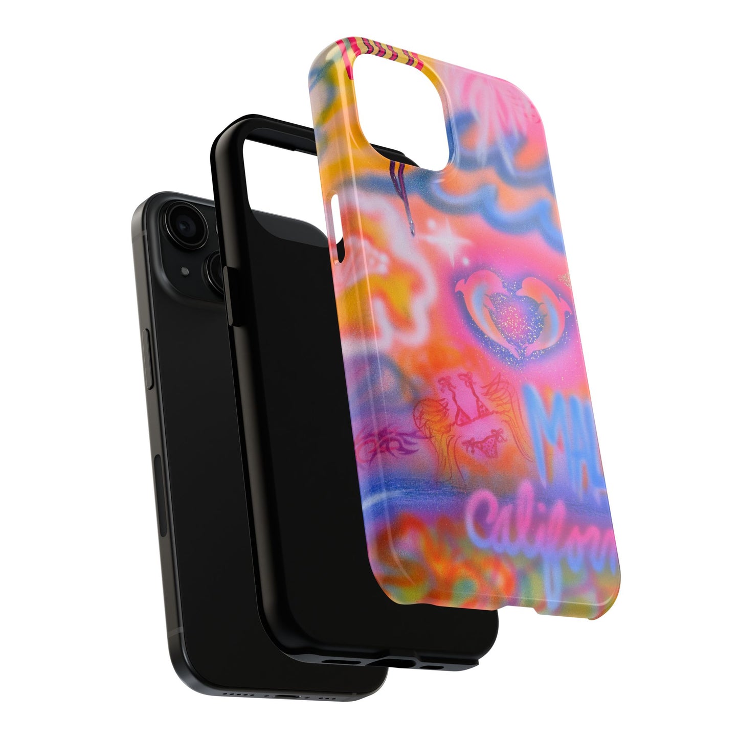 "mornings in malibu" airbrush iPhone case
