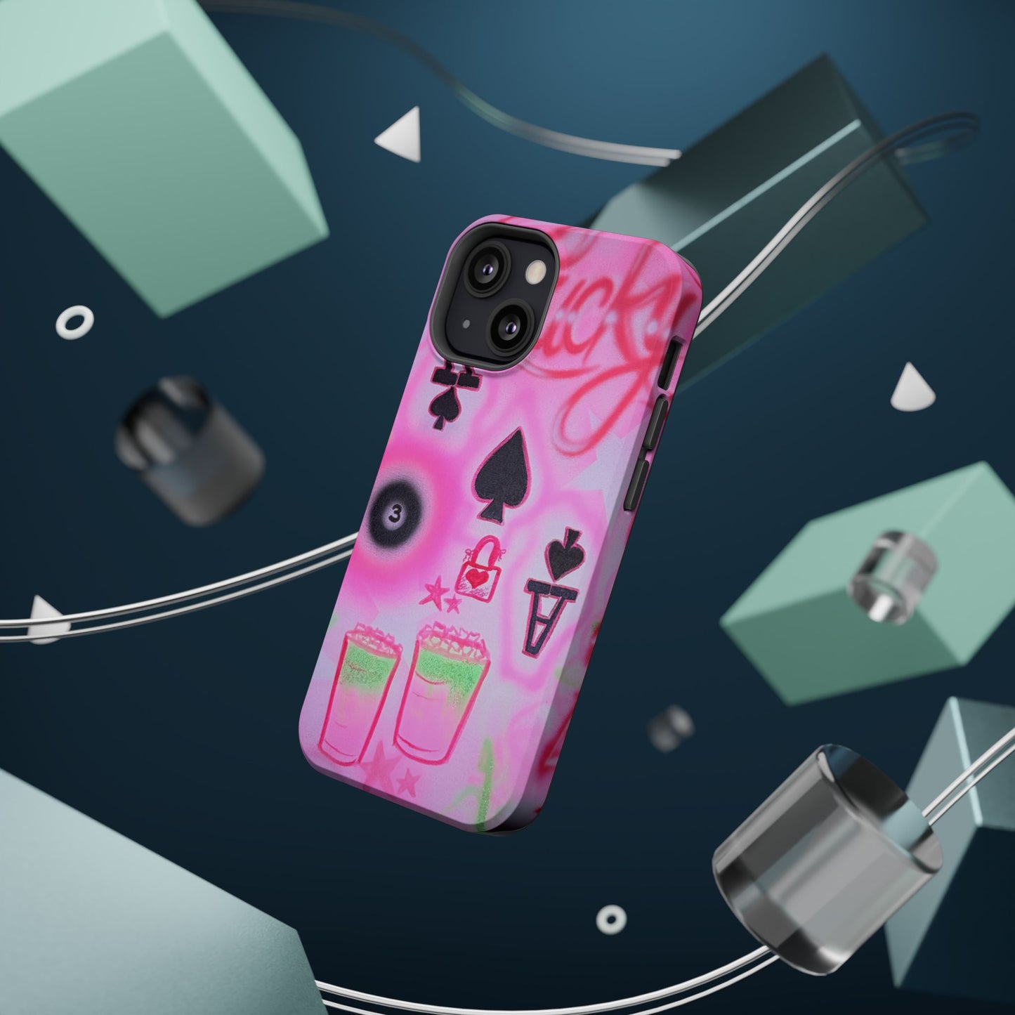 MagSafe "lucky ace" airbrush iPhone case