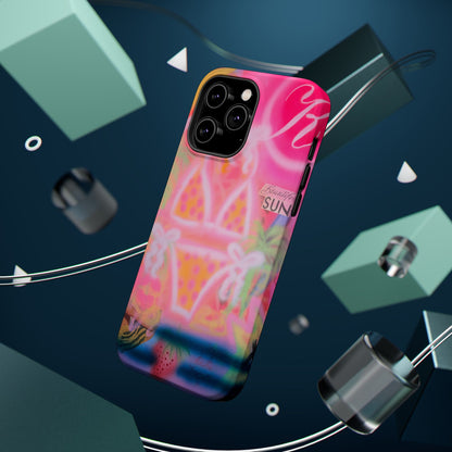 MagSafe "santa monica strawberry" airbrush iPhone case