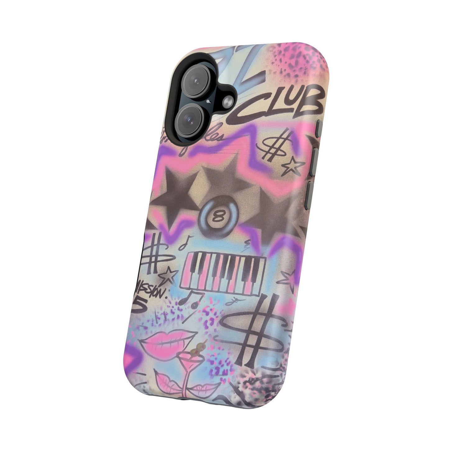MagSafe "jazz club" airbrush iPhone case