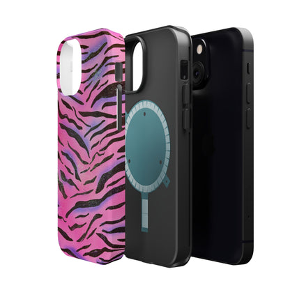 MagSafe "glitter zebra" airbrush iPhone case