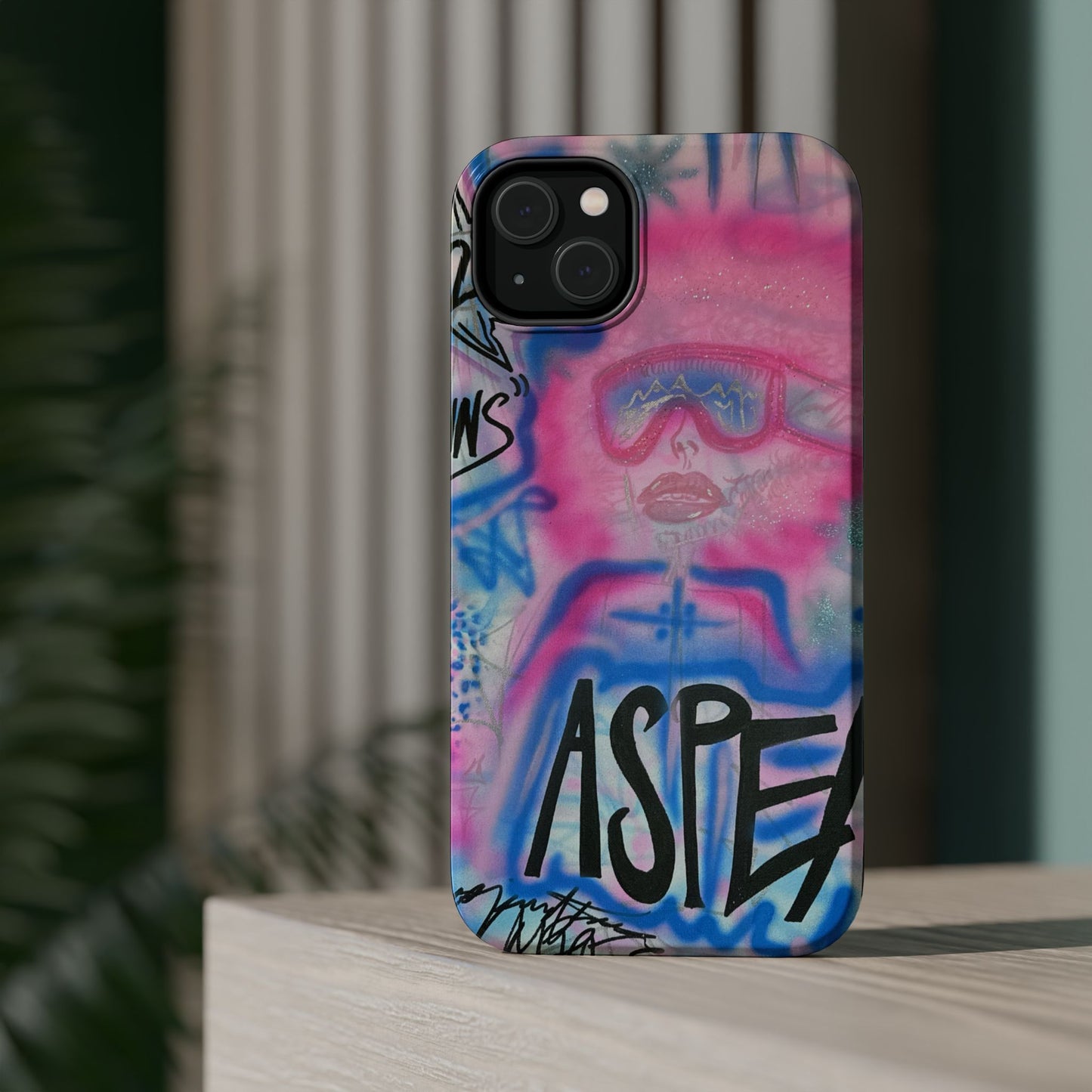 MagSafe "aspen aspirations" airbrush iPhone case