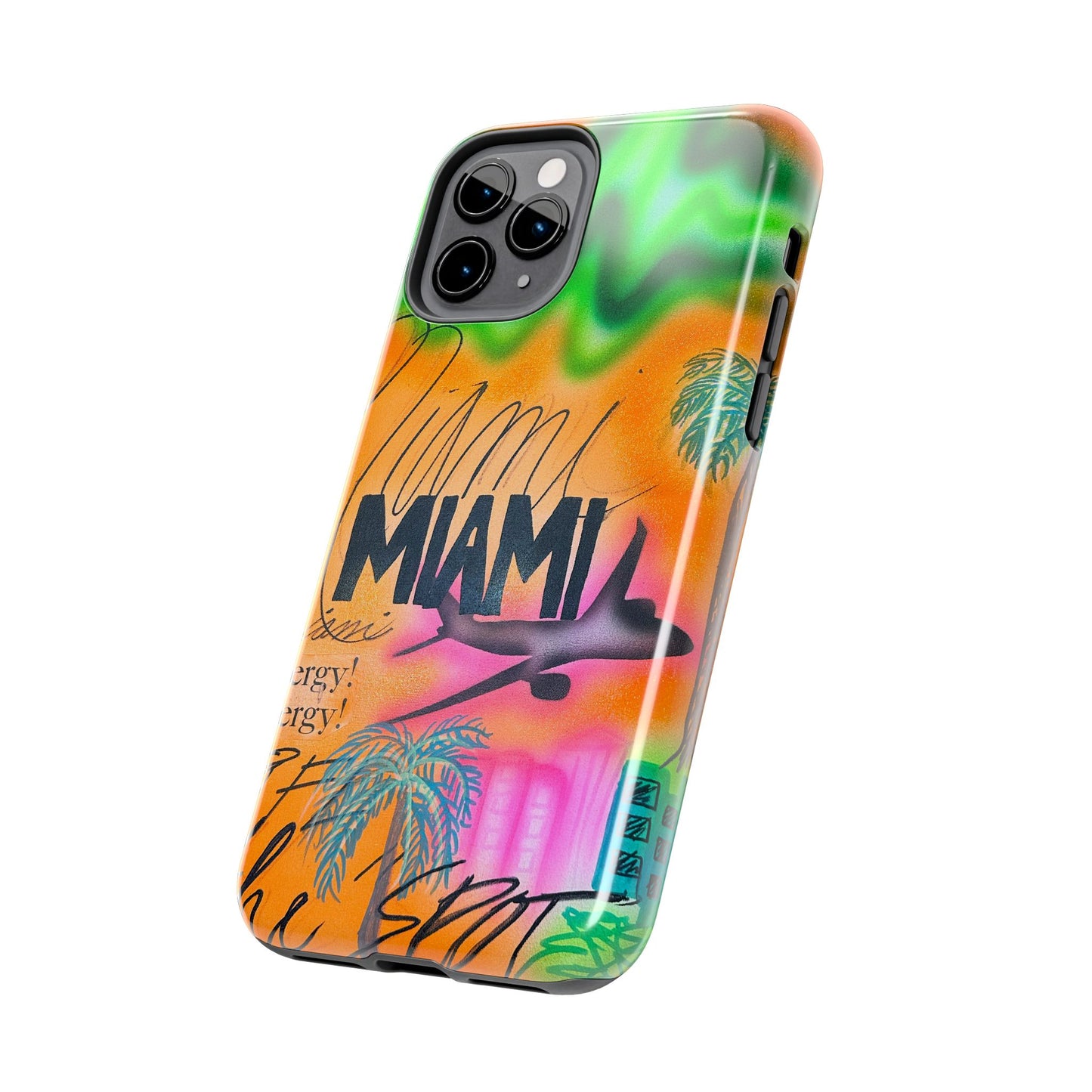 "miami, fl" airbrush iPhone case