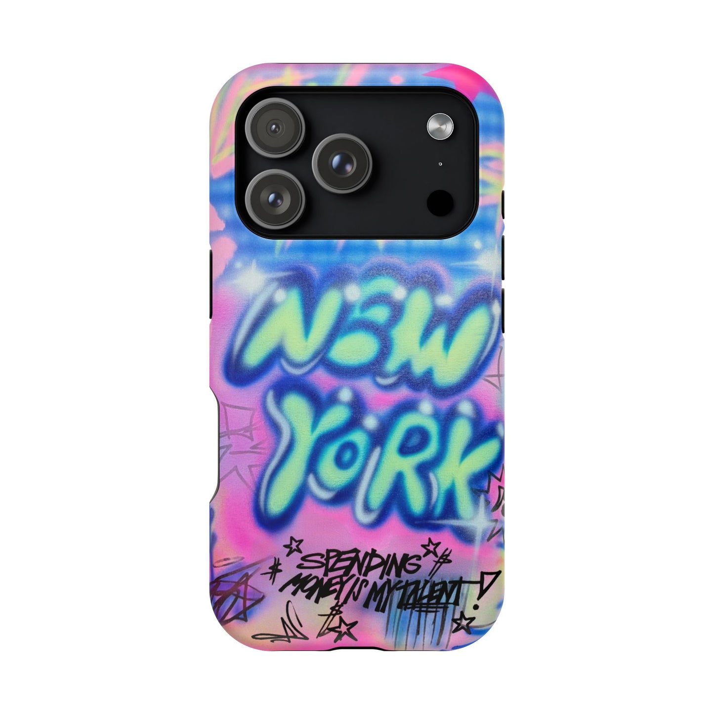 magsafe "spending $$ is my talent" airbrush iPhone case