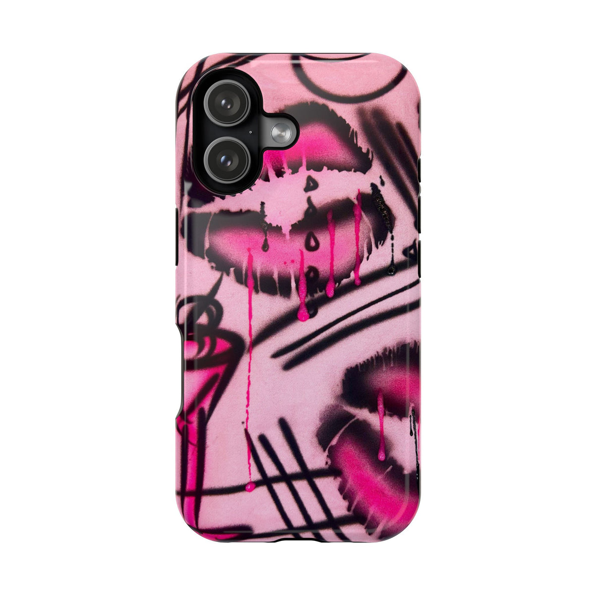MagSafe "glossy pout" airbrush iPhone case