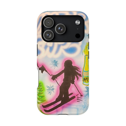 MagSafe "winter escape" airbrush iPhone case
