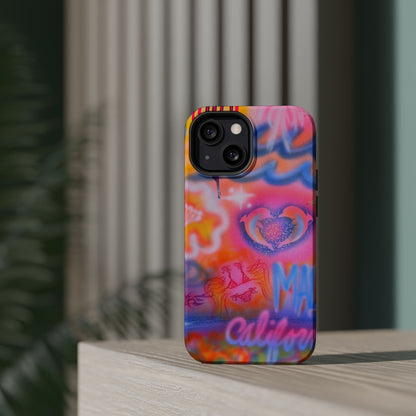 "mornings in malibu" MagSafe airbrush iPhone case