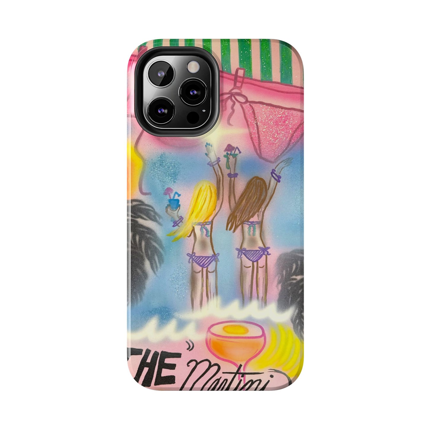 "kinis & tinis" airbrush iPhone case
