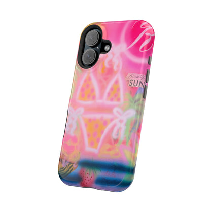 MagSafe "santa monica strawberry" airbrush iPhone case