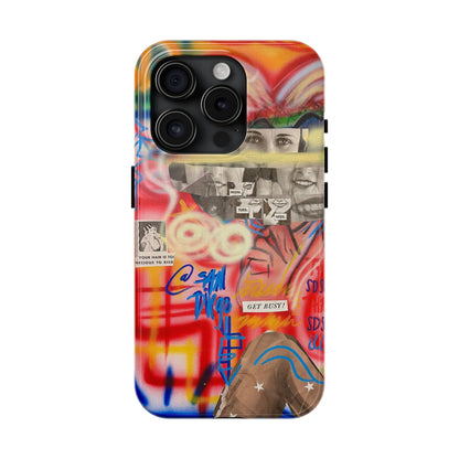 "get busy!" airbrush iPhone case