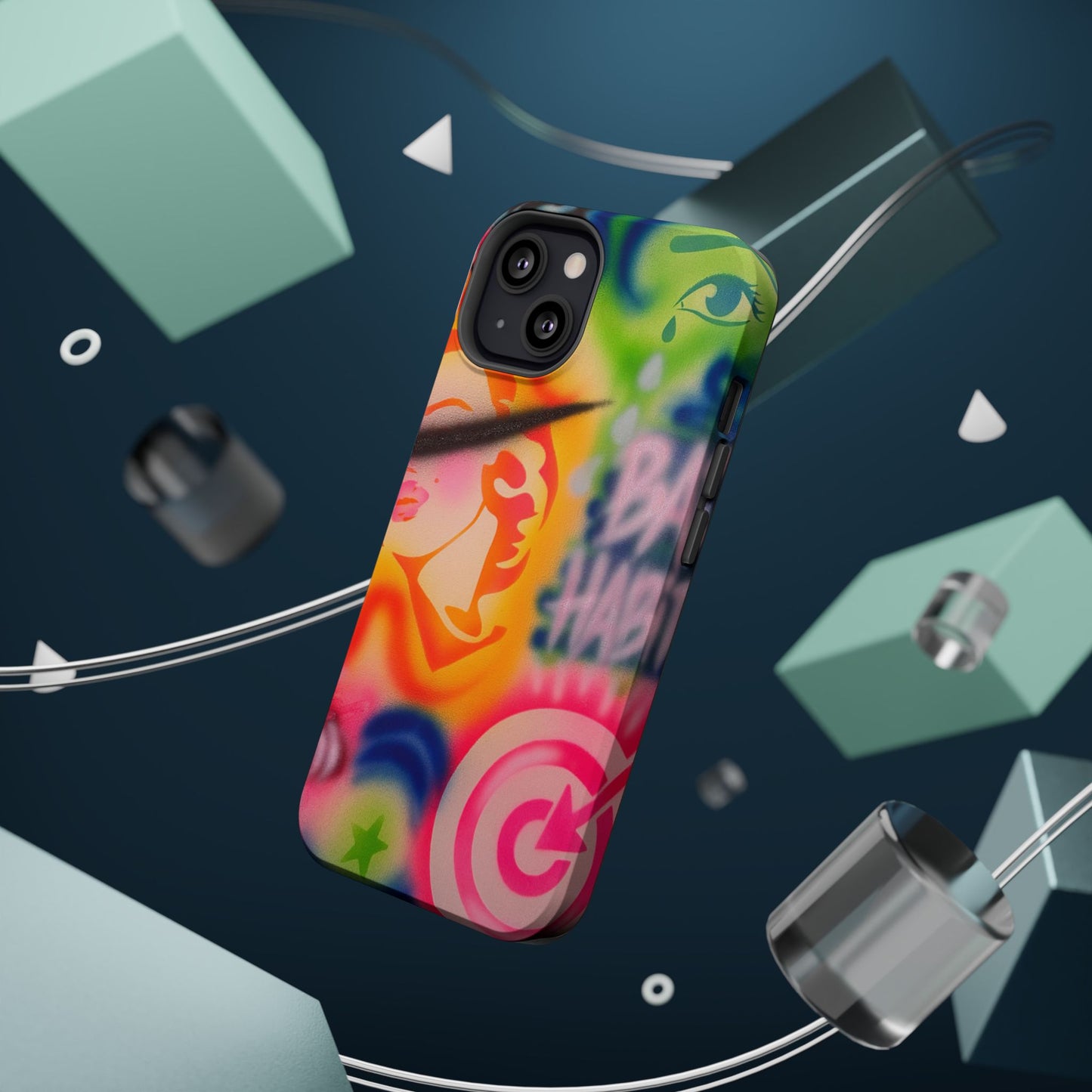 MagSafe „schlechte Angewohnheiten“ Airbrush iPhone Hülle