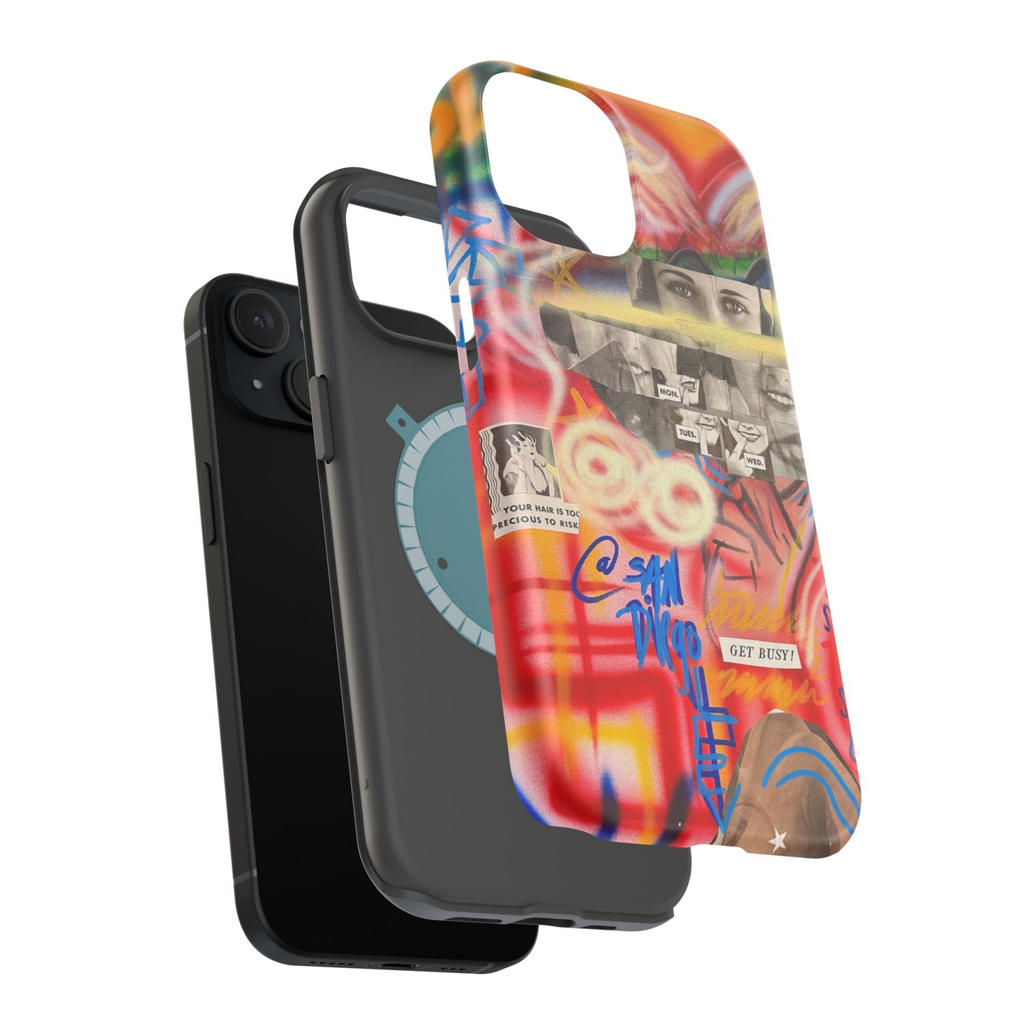 MagSafe Limited Edition "Get Busy" Airbrush iPhone Hülle
