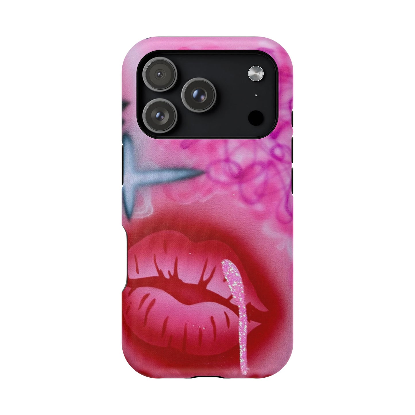 MagSafe limited edition "glitter aura" airbrush iPhone case
