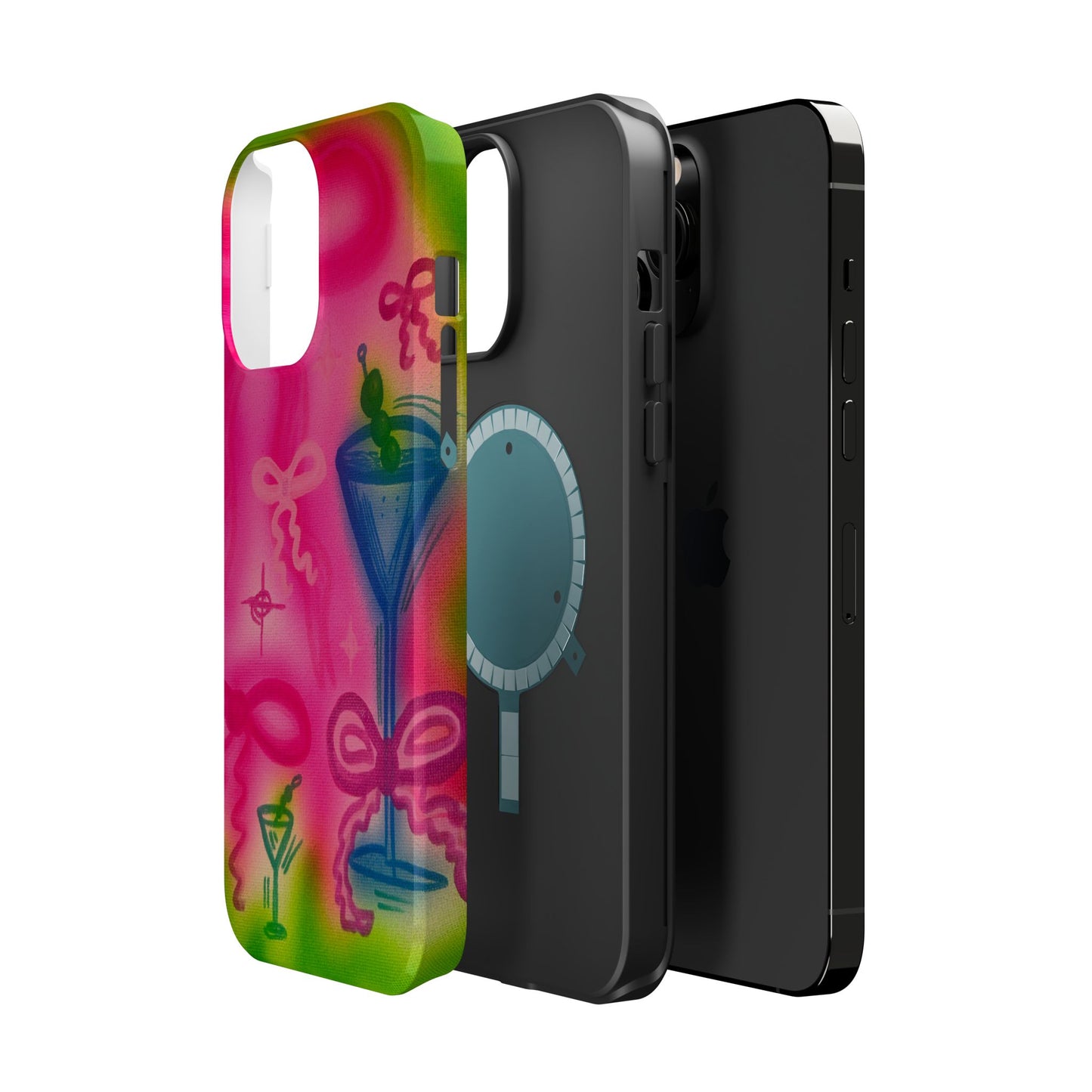 MagSafe „Bow Martini“ Airbrush-iPhone-Hülle