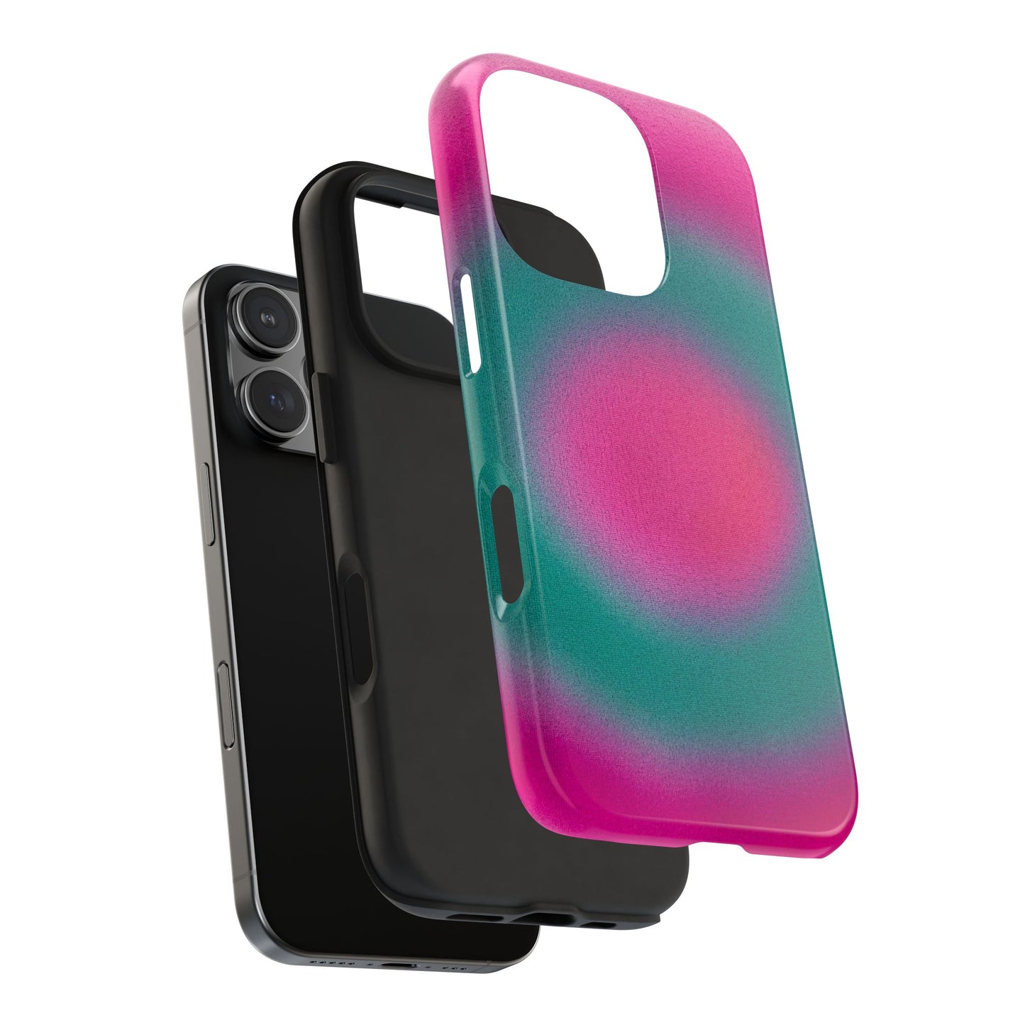 "watermelon swirl" aura airbrush iPhone case