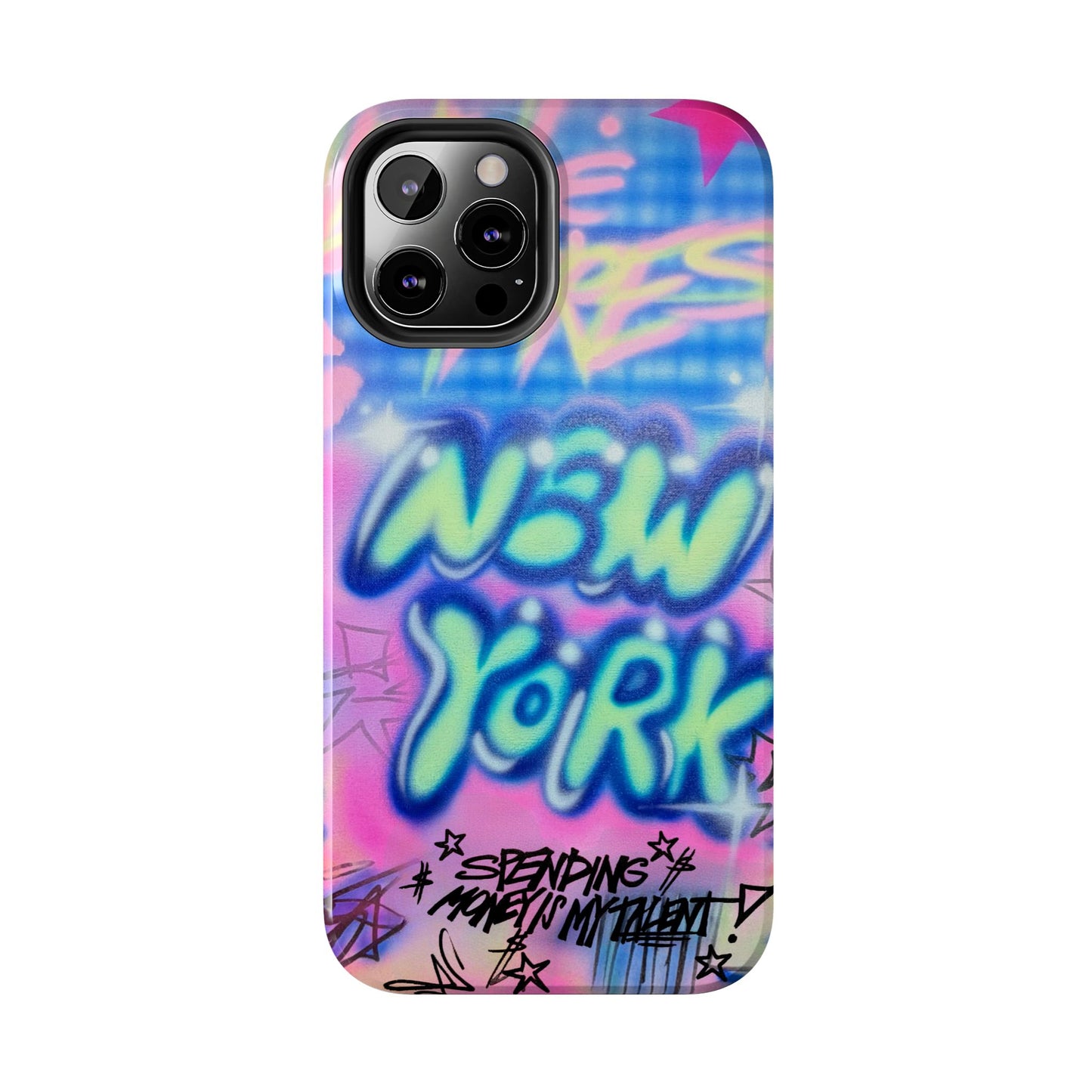 "spending money is my talent" airbrush iPhone case