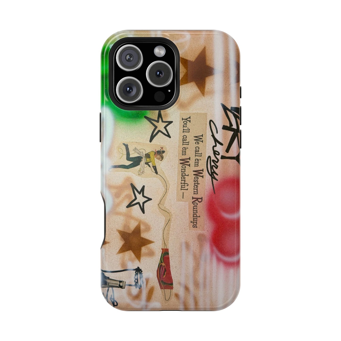 MagSafe "very cherry" airbrush iPhone case