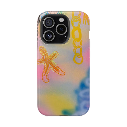 MagSafe "sweet starfish" airbrush iPhone case
