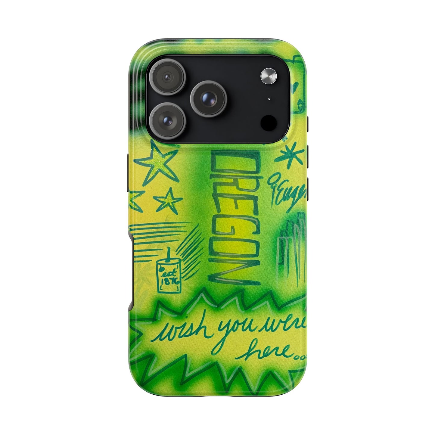 "oregon" airbrush iPhone case