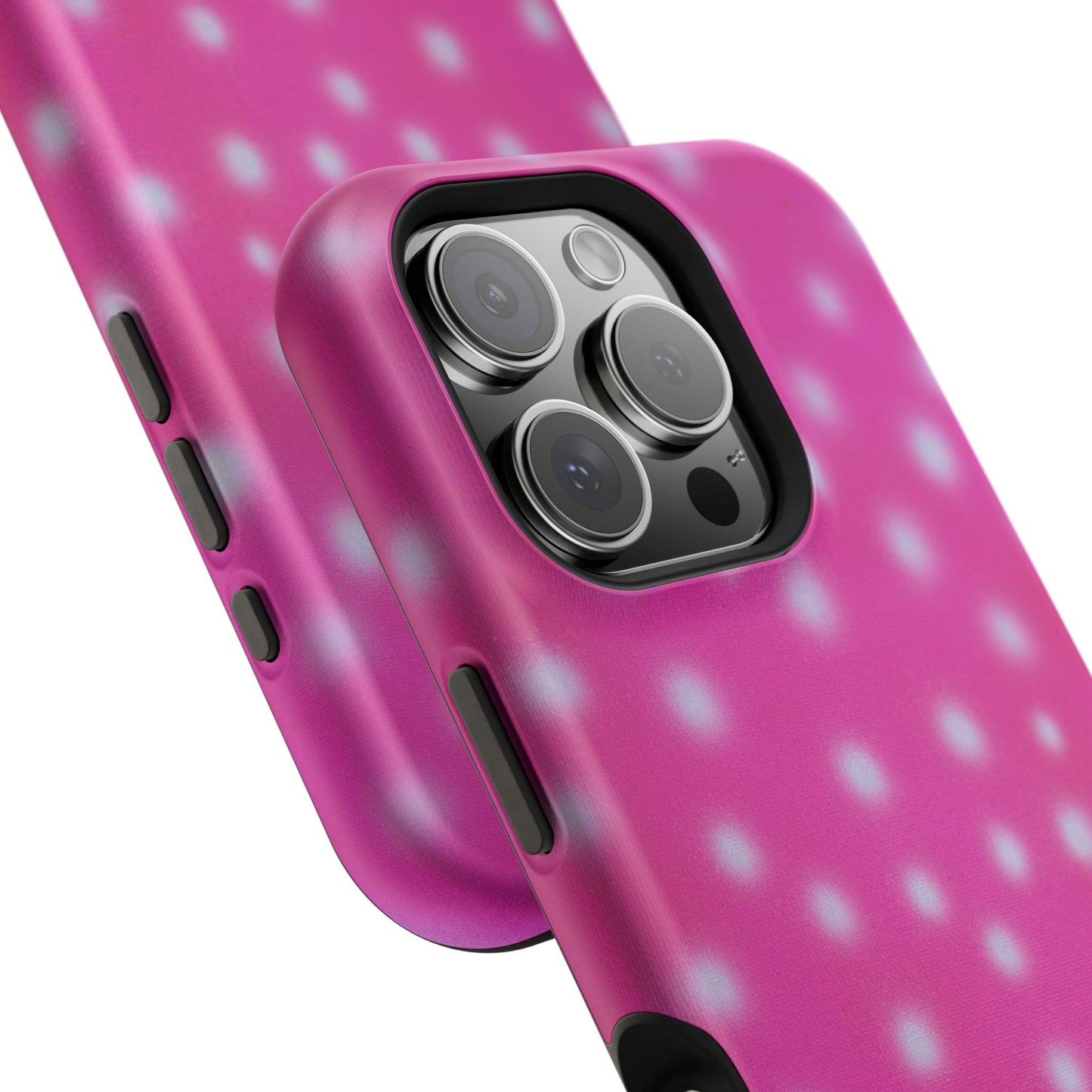 MagSafe "bubblegum polka dot" airbrush iPhone case