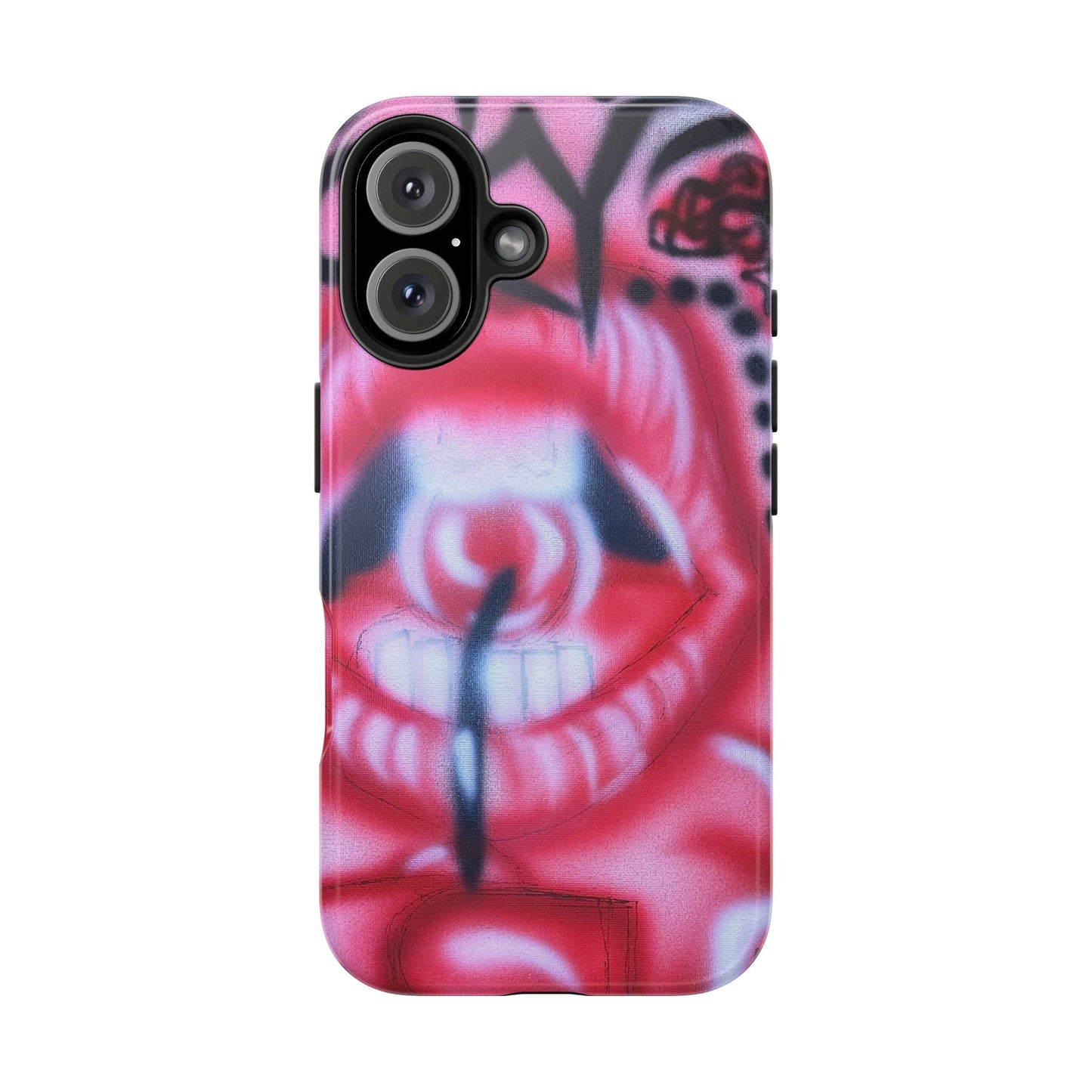 "be happy go lucky" airbrush iPhone case