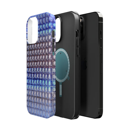MagSafe "blue studs" airbrush iPhone case