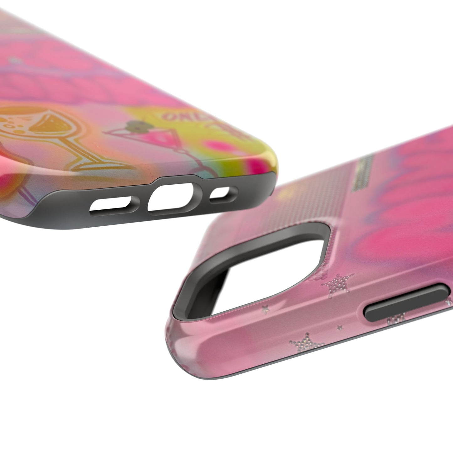 MagSafe "mixed drinks" airbrush iPhone case