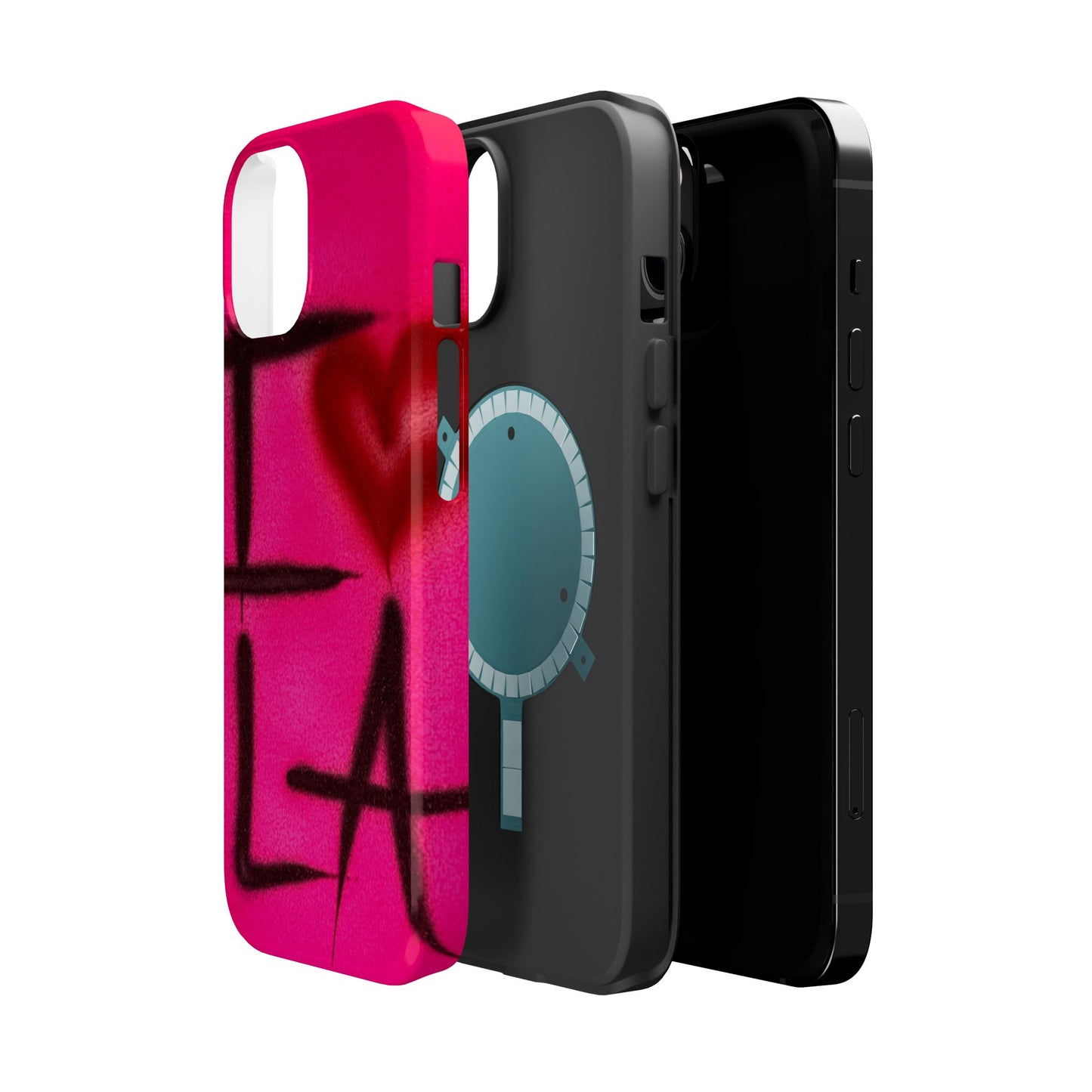 MagSafe „I ❤️ LA“ Airbrush iPhone-Hülle