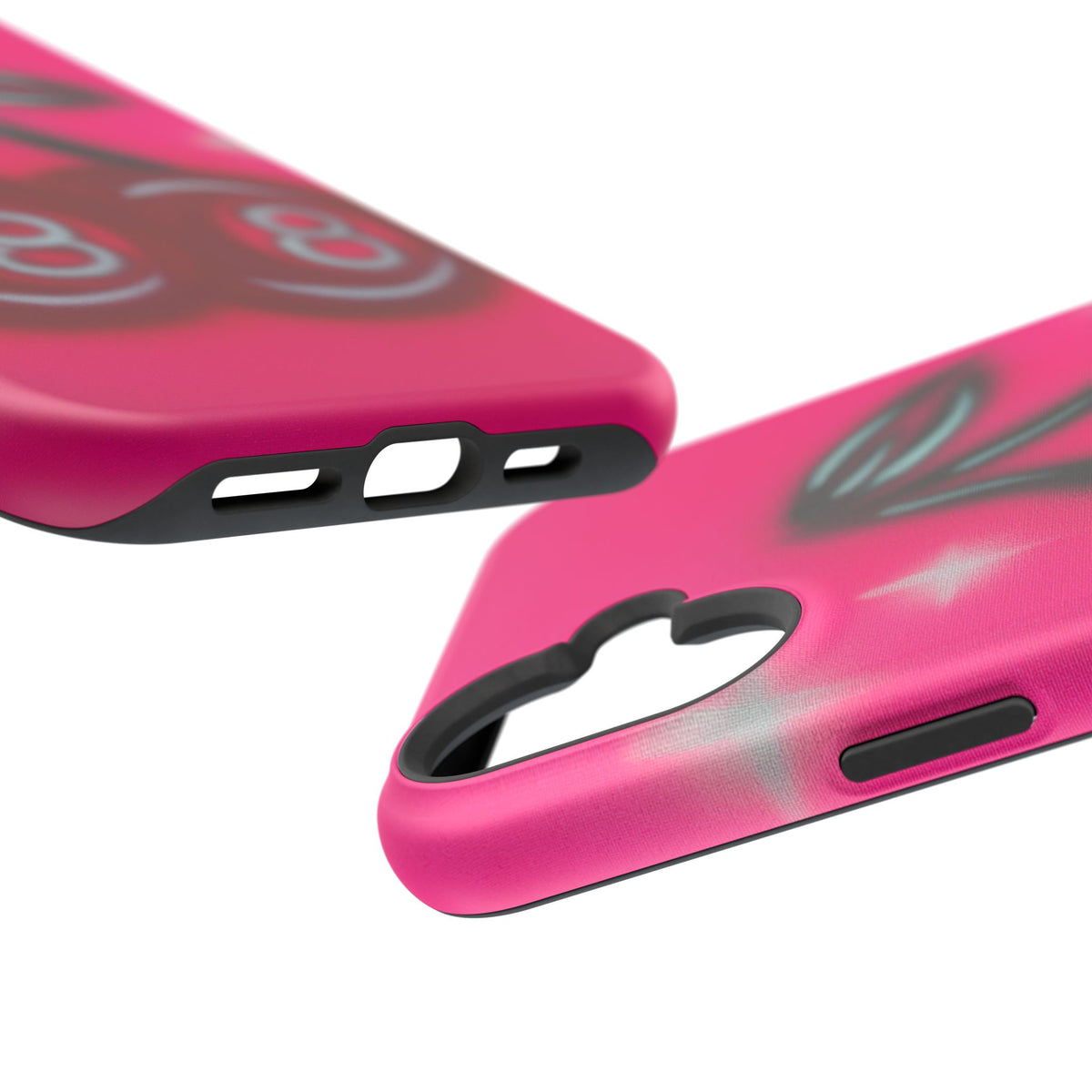 MagSafe "cherry 8ball" airbrush iPhone case