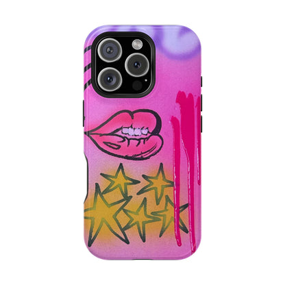 MagSafe "star drip" airbrush iPhone case