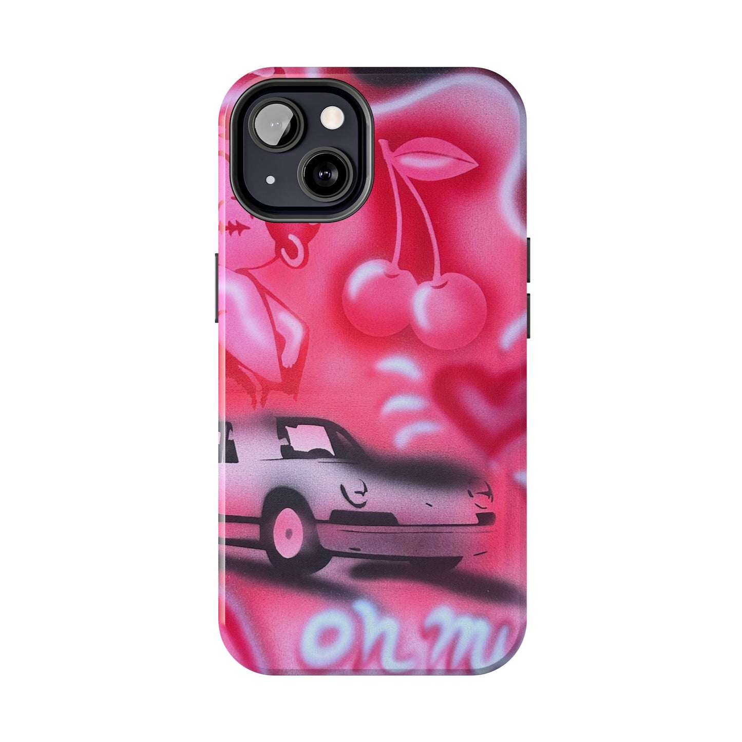 "on her way" airbrush iPhone case