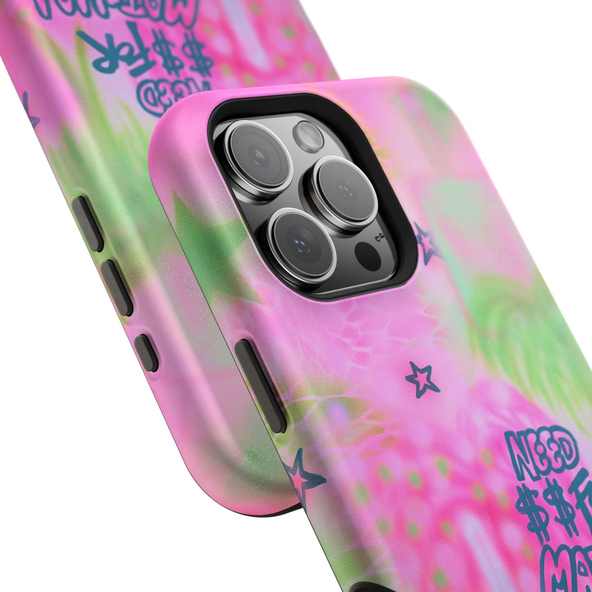MagSafe "need $$ for matcha" airbrush iPhone case