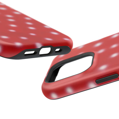 MagSafe "cherry crush polka dot" airbrush iPhone case